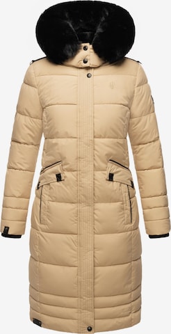 Manteau d’hiver 'Fahmiyaa' NAVAHOO en beige : devant