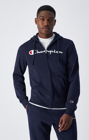 Champion Authentic Athletic Apparel Sweat jacket in Blue: front
