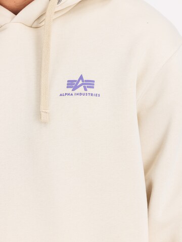 Coupe regular Sweat-shirt ALPHA INDUSTRIES en blanc