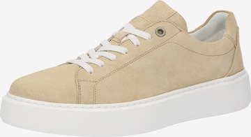 Baskets basses SIOUX en beige : devant