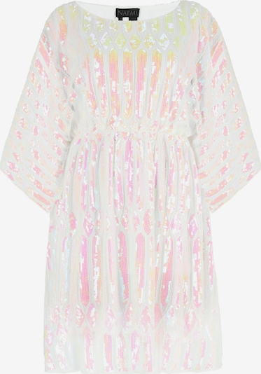 NAEMI Kokteilové šaty - žltá / svetloružová / biela, Produkt