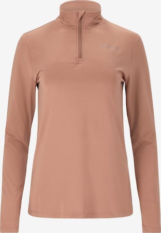 ENDURANCE Sportspullover 'Jaelyn W Midlayer' i brun: forside