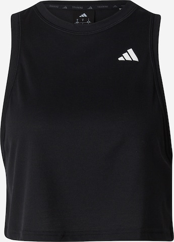 Top sportivo di ADIDAS PERFORMANCE in nero: frontale