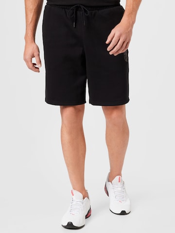 PUMA Обычный Спортивные штаны 'Booster' в Черный: спереди