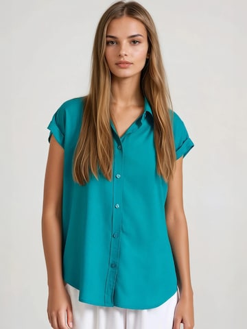 Camicia da donna di Funky Buddha in verde: frontale