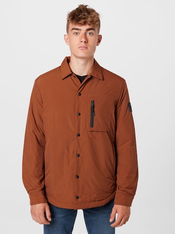 Veste mi-saison Calvin Klein Jeans en marron : devant