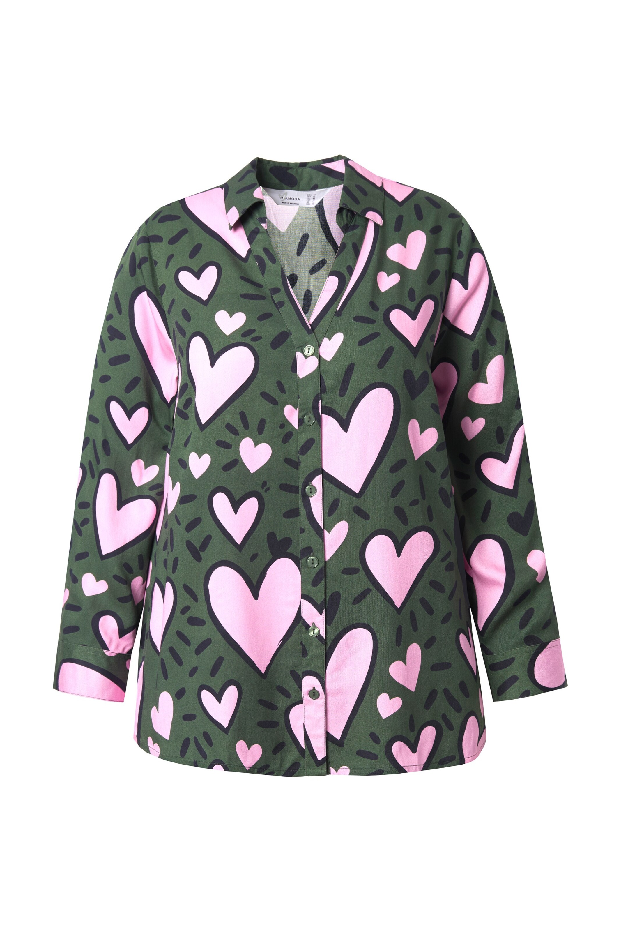 MIAMODA Blouse in Groen: voorkant