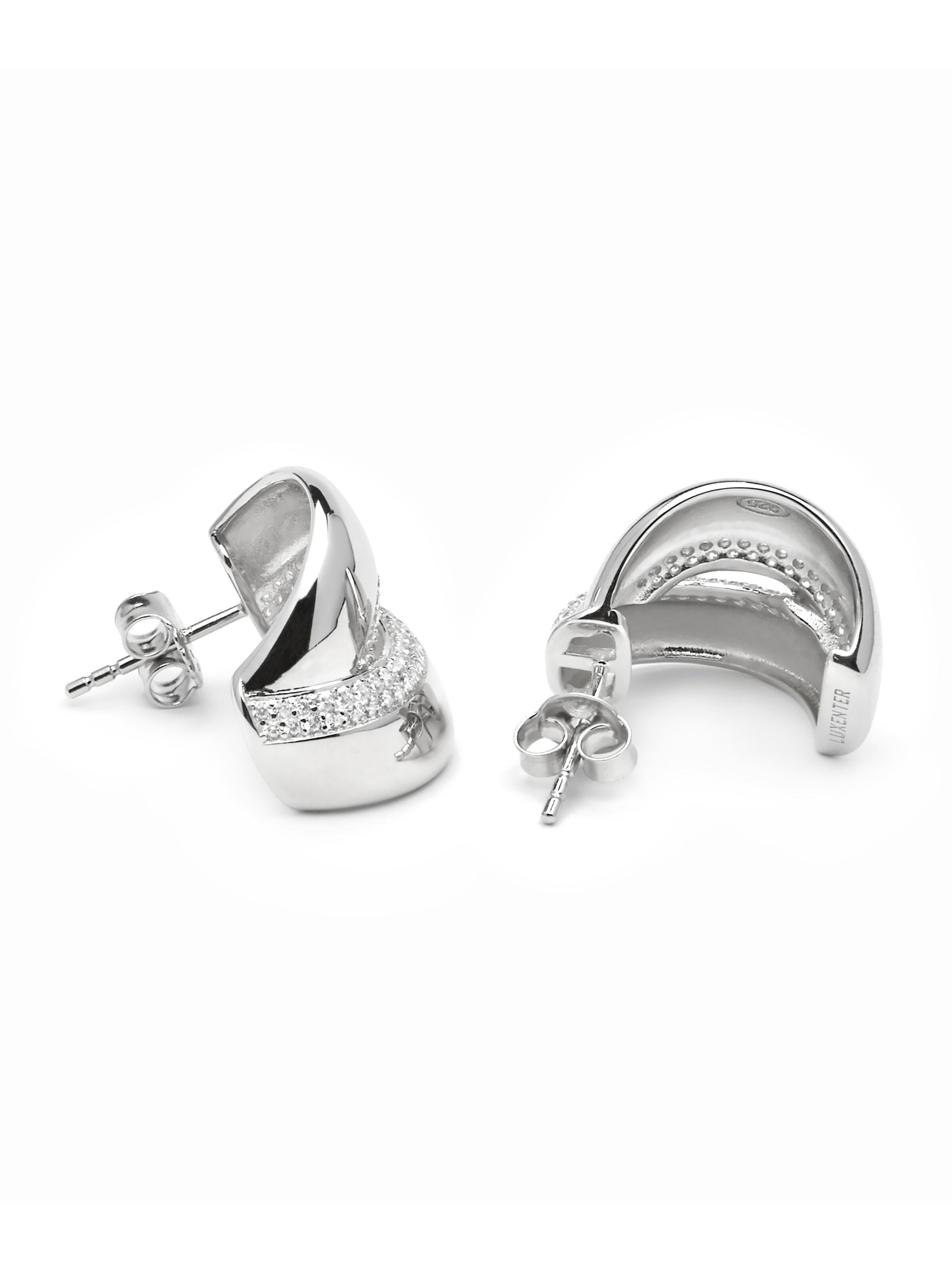 Luxenter Oorbellen 'ASRAE' in Wit