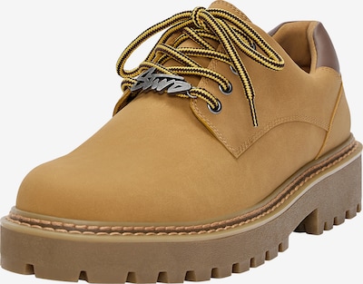 Pull&Bear Buty sznurowane w kolorze szafranowym, Podgląd produktu