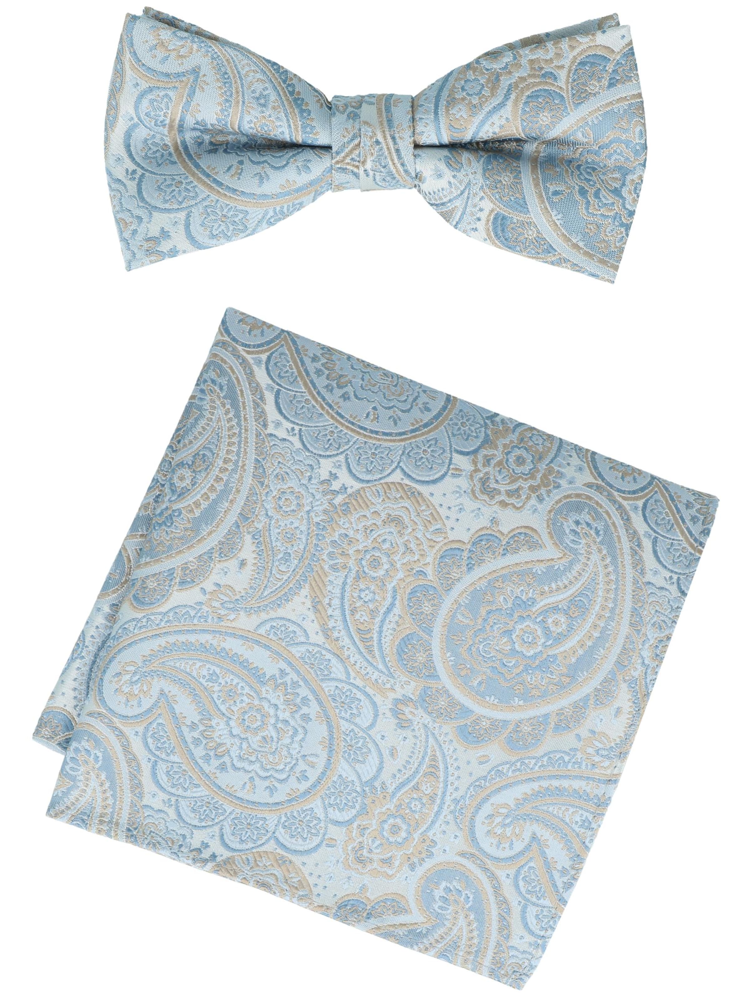 WILLEN Bow Tie 'Set Paisley' in Blue: front