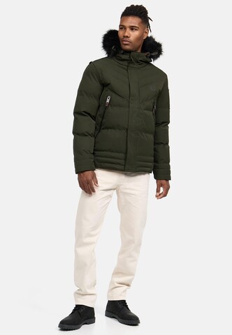 STONE HARBOUR - Chaqueta de invierno 'Romaan' en verde: frente