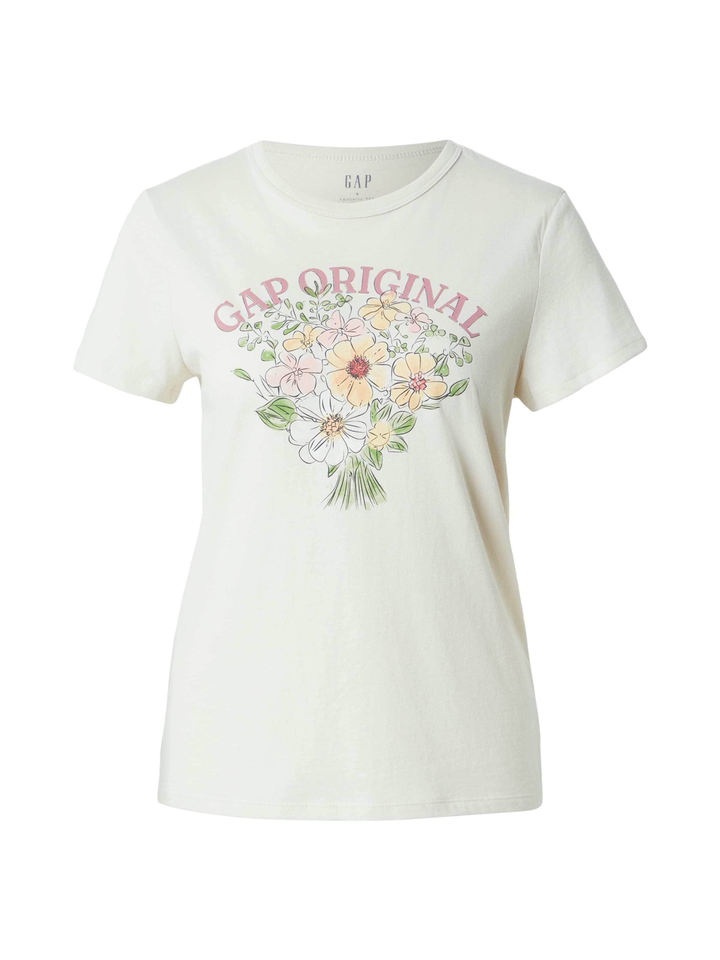 T-shirt GAP en beige : devant