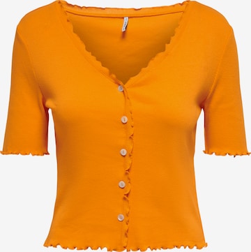 ONLY T-Shirt 'ONLLaila' in Orange: Vorderseite