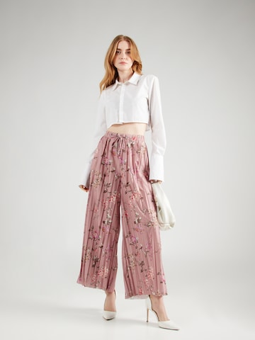 ABOUT YOU Wide leg Παντελόνι με τσάκιση 'Viviana Trousers' σε ροζ