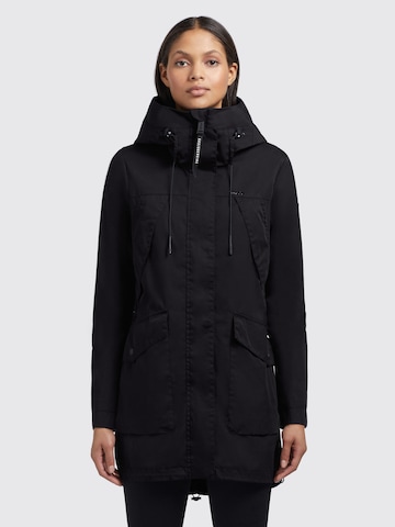 khujo Between-Seasons Parka in Black: front