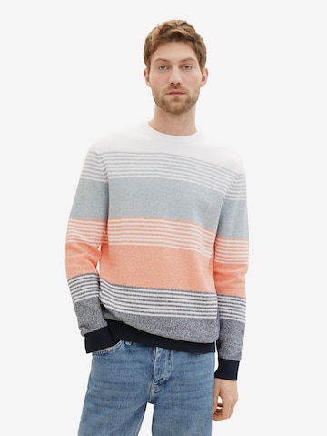 Pull-over TOM TAILOR en orange : devant