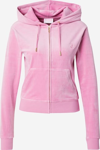 Juicy Couture Кофта на молнии 'Dach Addison' в Ярко-розовый: спереди