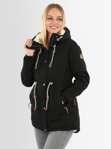 NAVAHOO Winterjacke 'Ireliaa' in Schwarz