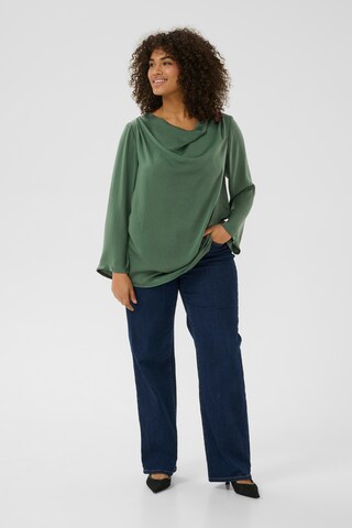 KAFFE CURVE Blouse 'Meriel' in Groen
