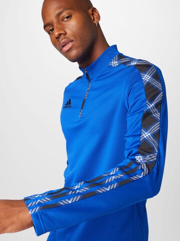 ADIDAS SPORTSWEAR Performance shirt 'Tiro Fleece Mid-Layer' in Blue