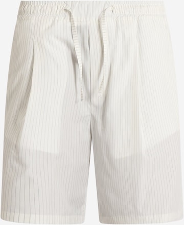 regular Pantaloni con pieghe di LOW BRAND in bianco: frontale