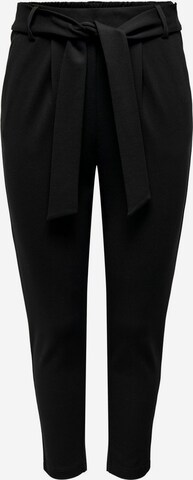 Only Petite Pleat-Front Pants in Black: front