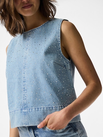PIECES Top 'PCNoel' in Blauw