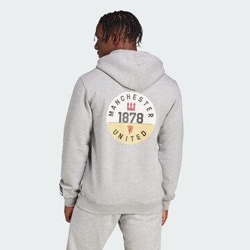 Sweat-shirt 'Manchester United' ADIDAS ORIGINALS en gris : devant