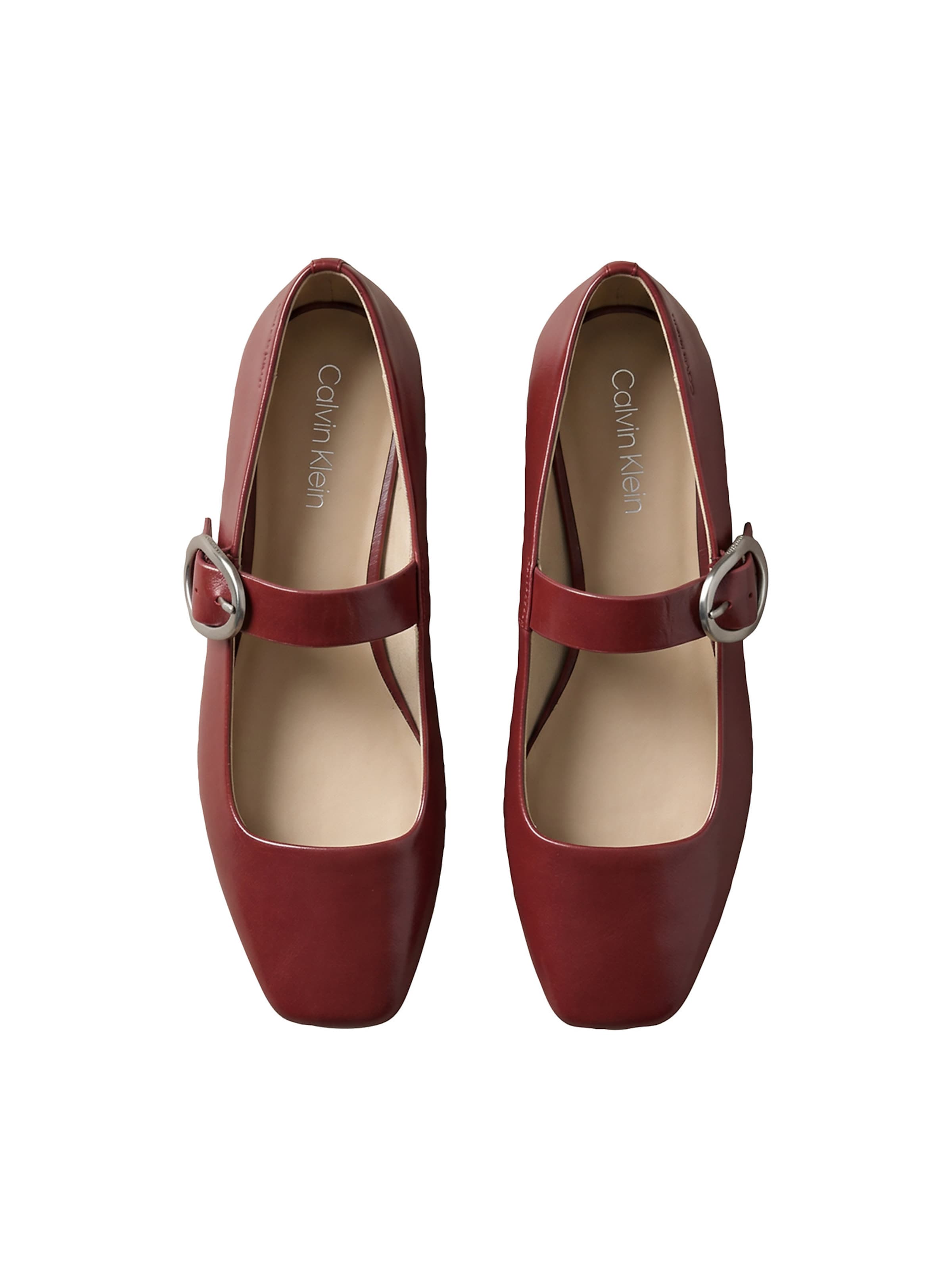 Calvin Klein Regular Strap ballerina in Red