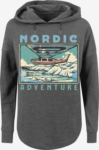 F4NT4STIC Sweatshirt 'Nordic Adventures' in Grijs: voorkant