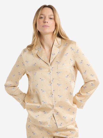 ETAM Slaapshirt 'HENRITA' in Beige: voorkant