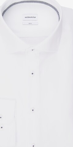 Chemise business ' Slim ' SEIDENSTICKER en blanc : devant