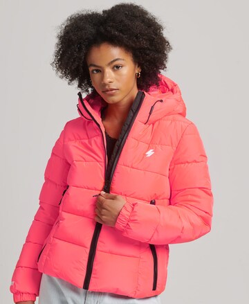 Superdry Winter Jacket in Orange: front