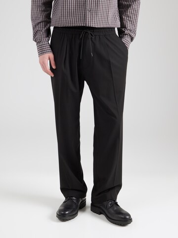 regular Pantaloni con piega frontale 'Ravi243' di HUGO in nero: frontale