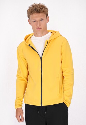 Mo ATHLSR Sweatjacke in Gelb: Vorderseite