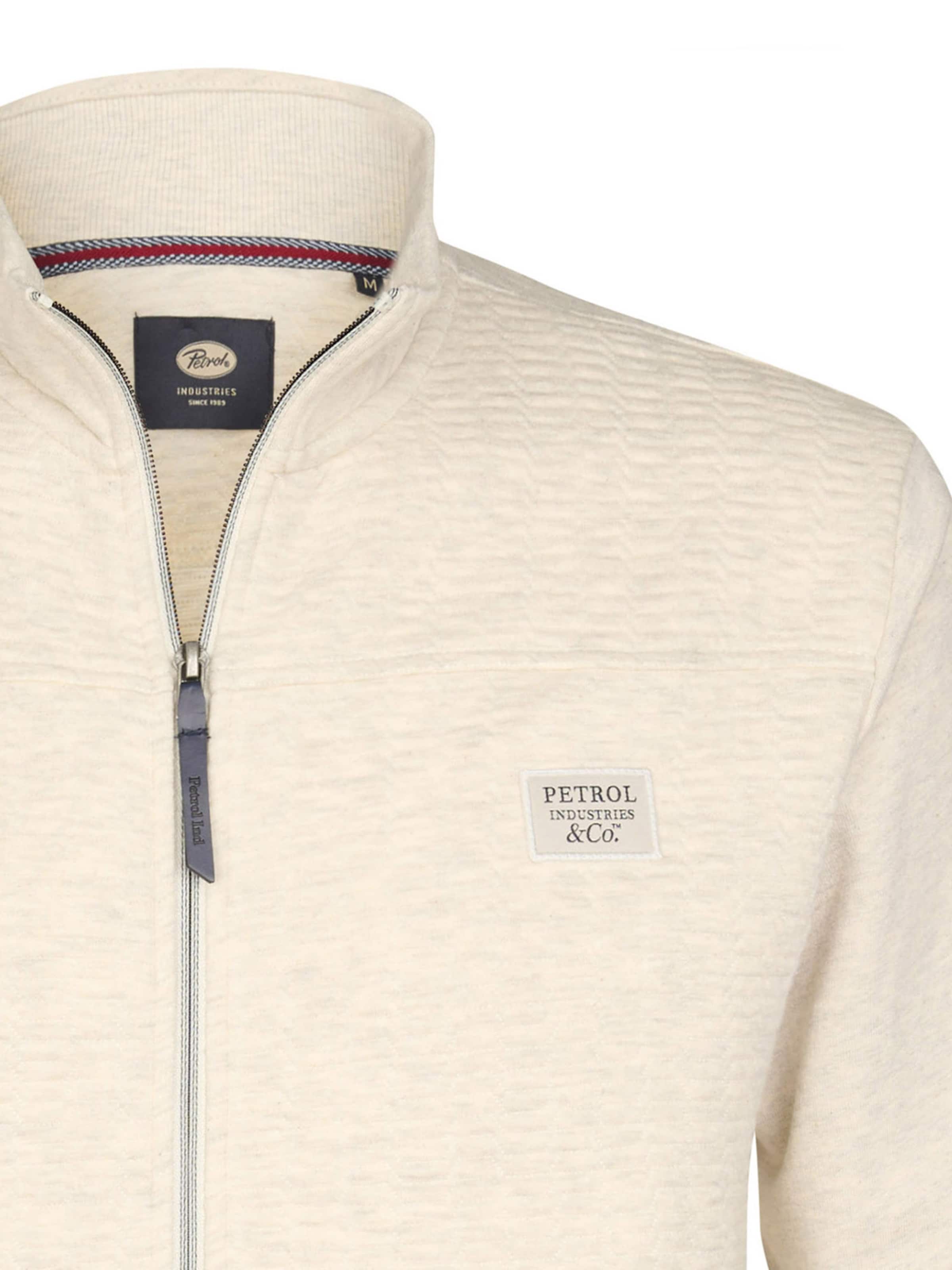Petrol Industries Sweat jacket in White