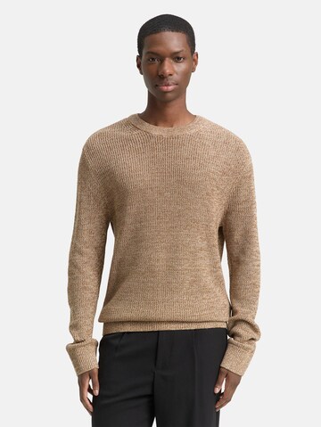 Pull-over TOM TAILOR DENIM en marron : devant