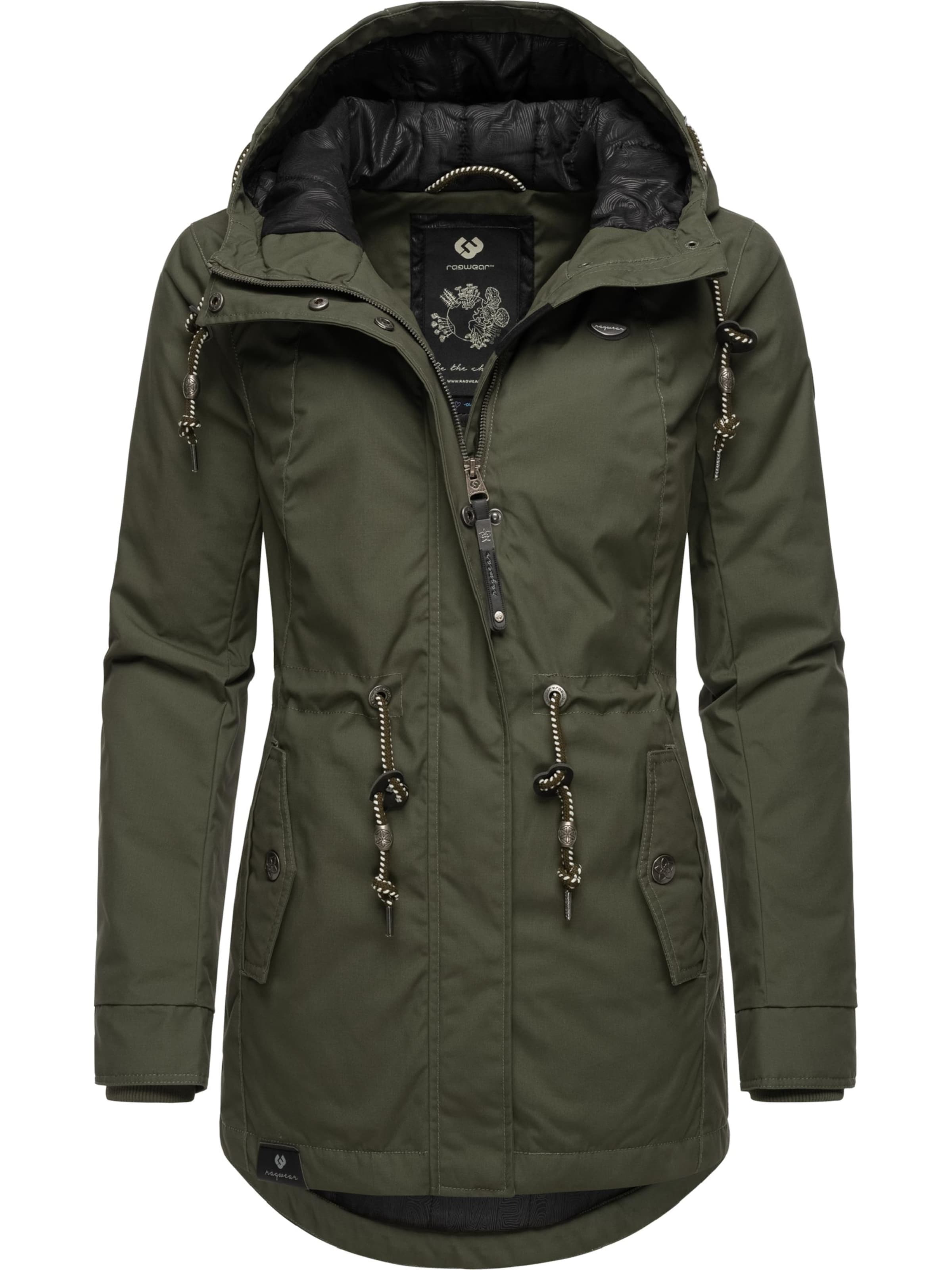 Parka d’hiver &#x27;Monadis&#x27; Ragwear en vert : devant