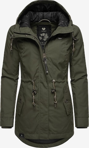 Parka invernale 'Monadis' di Ragwear in verde: frontale
