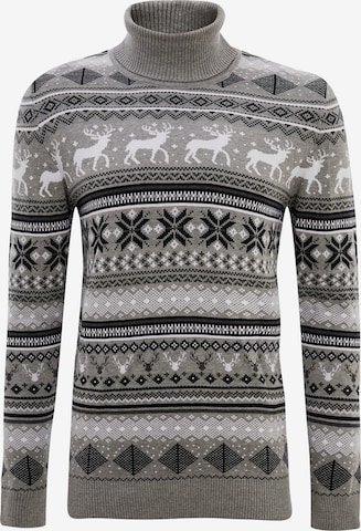 Leif Nelson Norwegerpullover in Grau: predná strana