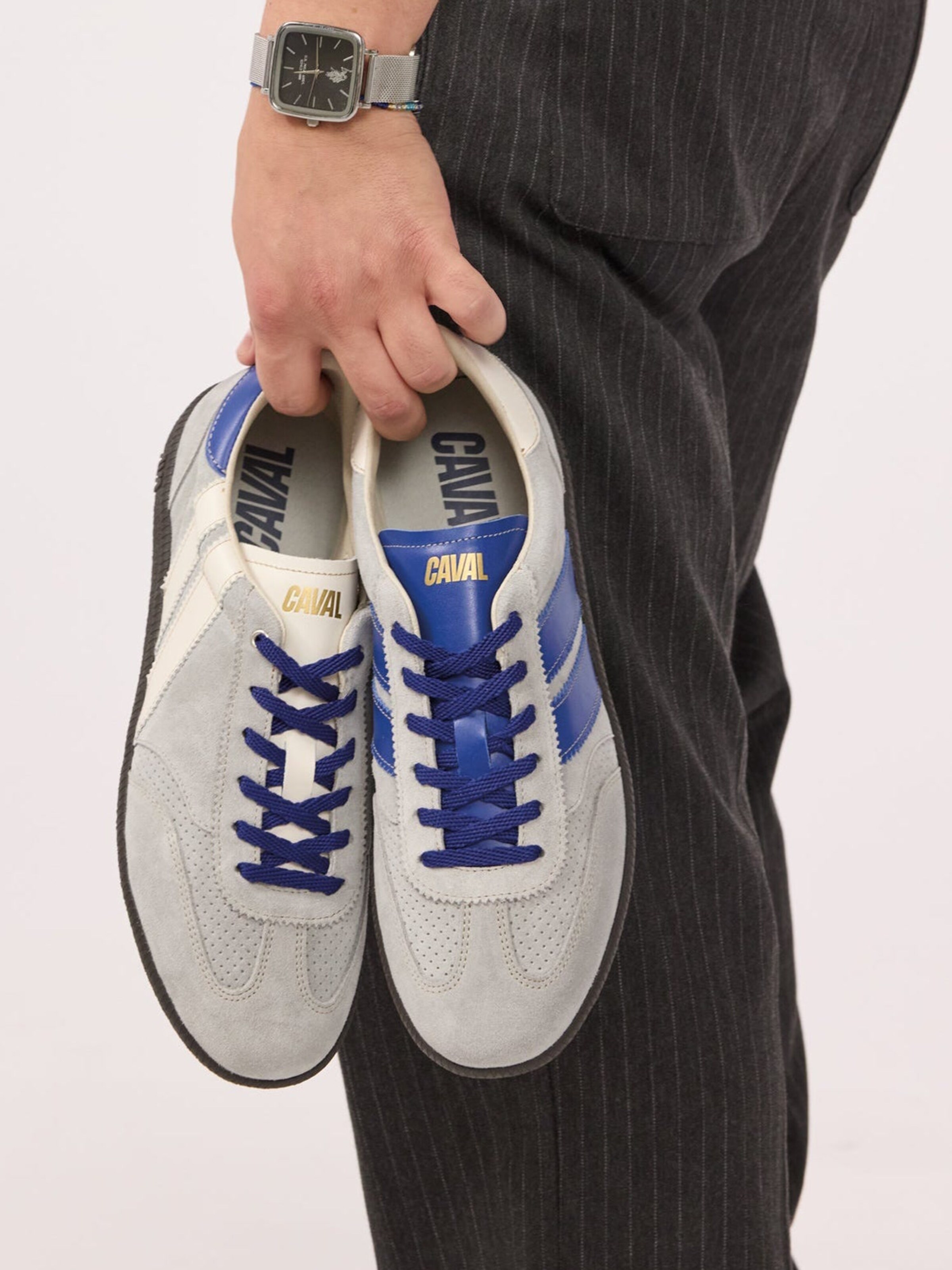 Caval - Sapato com atacadores ' PULSE ' em cinzento