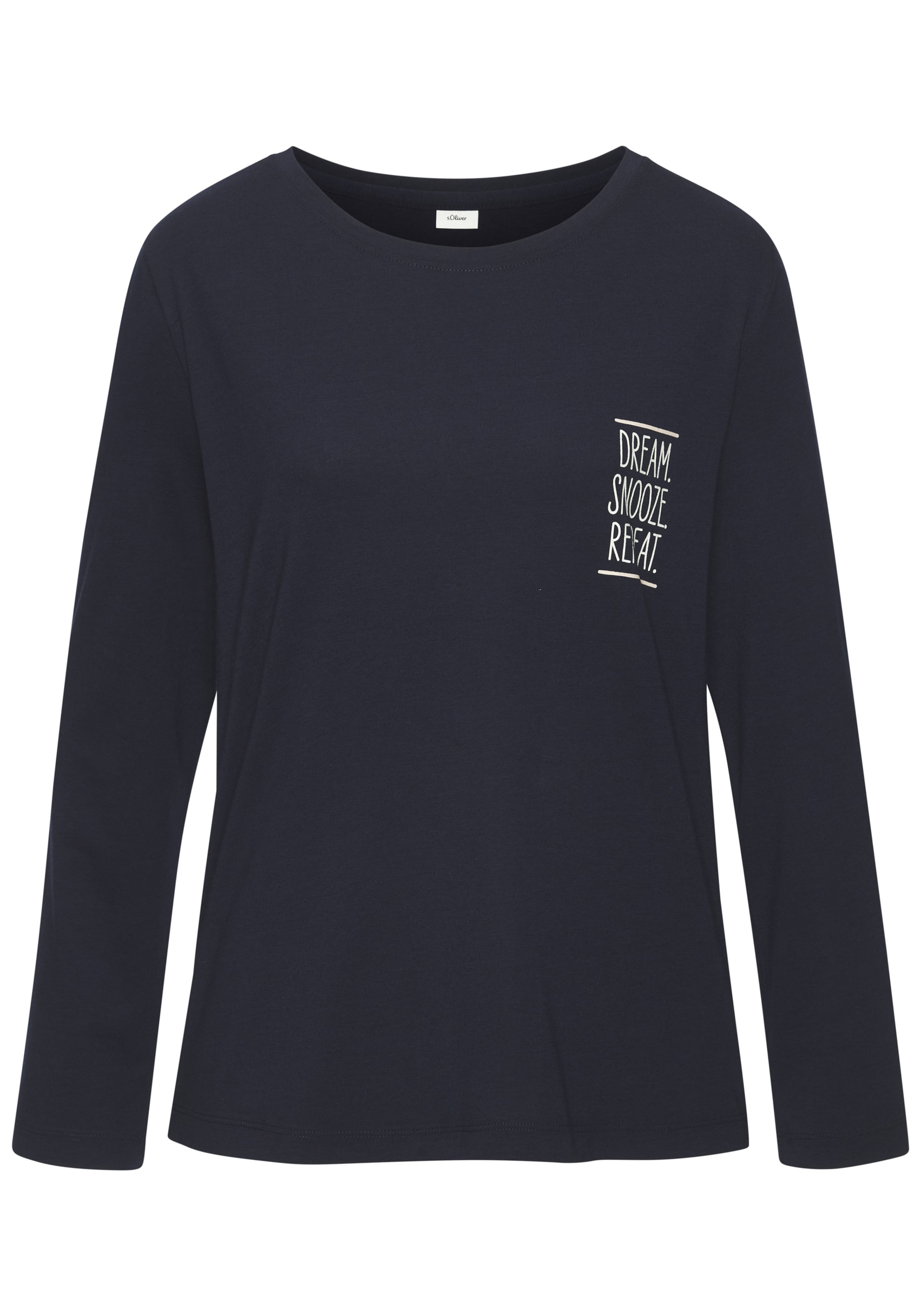 Chemise de nuit s.Oliver en bleu : devant