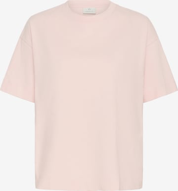 rožinė Kaffe Marškinėliai 'KATomina': priekis