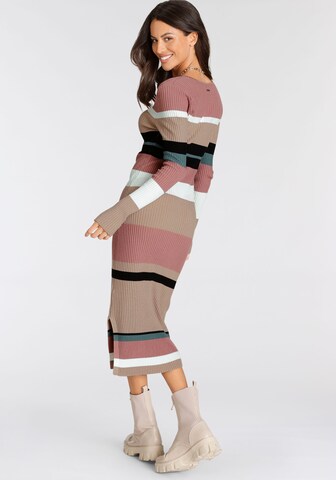 LAURA SCOTT Knitted dress in Mixed colors