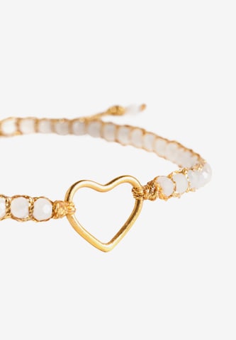 Bracelet 'Herz' Samapura Jewelry en blanc