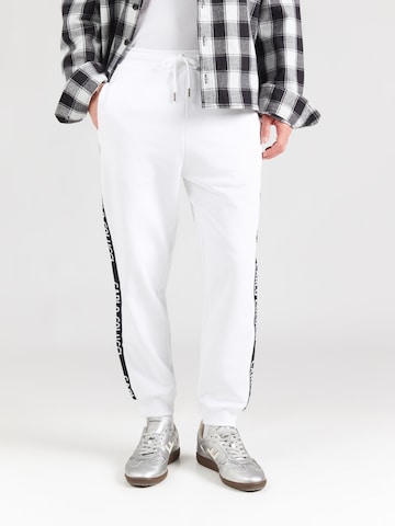 Carlo Colucci Tapered Παντελόνι σε λευκό: μπροστά