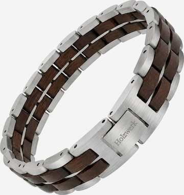 Holzwerk Bracelet 'ORTHSEE' in Silver: front