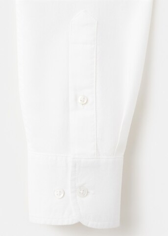 MANGO TEEN Regular fit Button Up Shirt in White