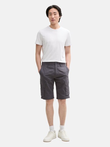 TOM TAILOR Regular Cargo trousers in Black