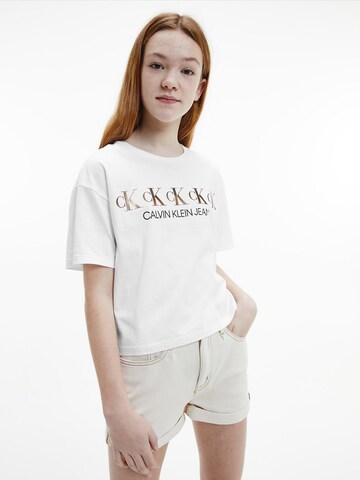 Calvin Klein Jeans Shirt in White: front